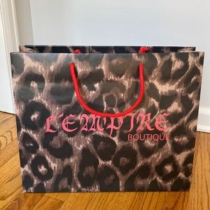 L’EMPIRE BOUTIQUE Swiss Medium Shopping Bag 13.75”H x 16.5”W x 5”D